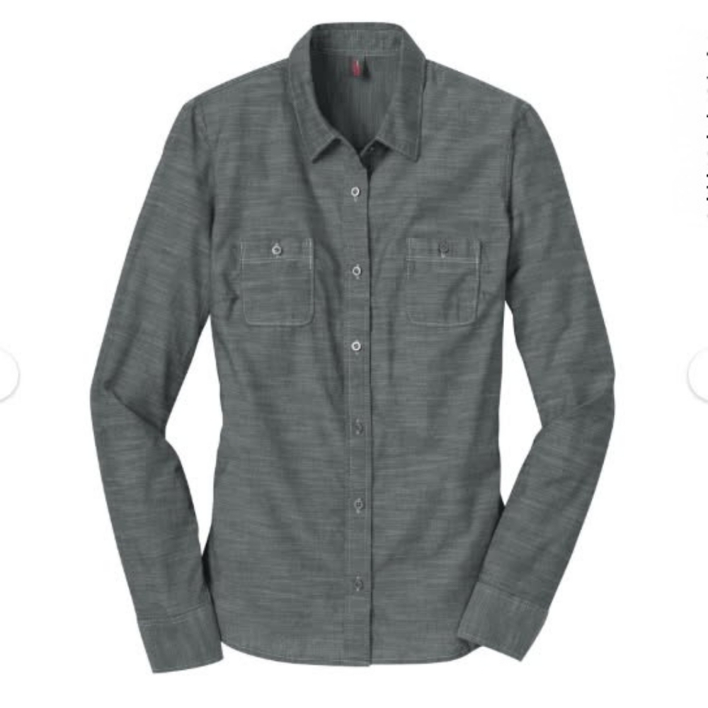 District Made Women's Long Sleeve Woven Shirt